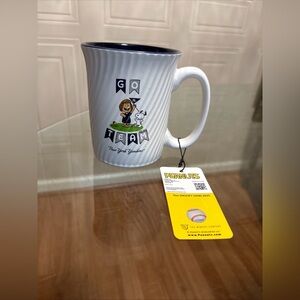 VINTAGE BASEBALL New York Yankees  Coffee Mug Peanuts Lucy Charlie Brown Snoopy